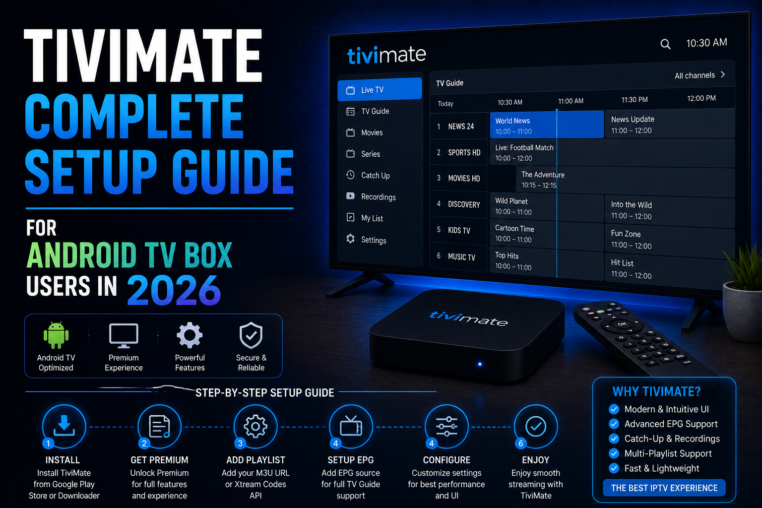 TiviMate Complete Setup Guide for Android TV Box Users in 2026